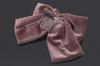 (Soubien) Hair Ornament for Graduation Ceremony, Hakama, Coming-of-Age Ceremony, Furisode, Ribbon, Pink, Flower, Velvet, Tsumami-zaiku, Comb-type
