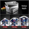 304 Stainless Steel Rectangular Food Pan with Lid