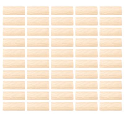 50 Pcs Wood Dowel 10x50mm Solid Beech Wood Tenon Insertion Block for Woodworking Furniture Splicing