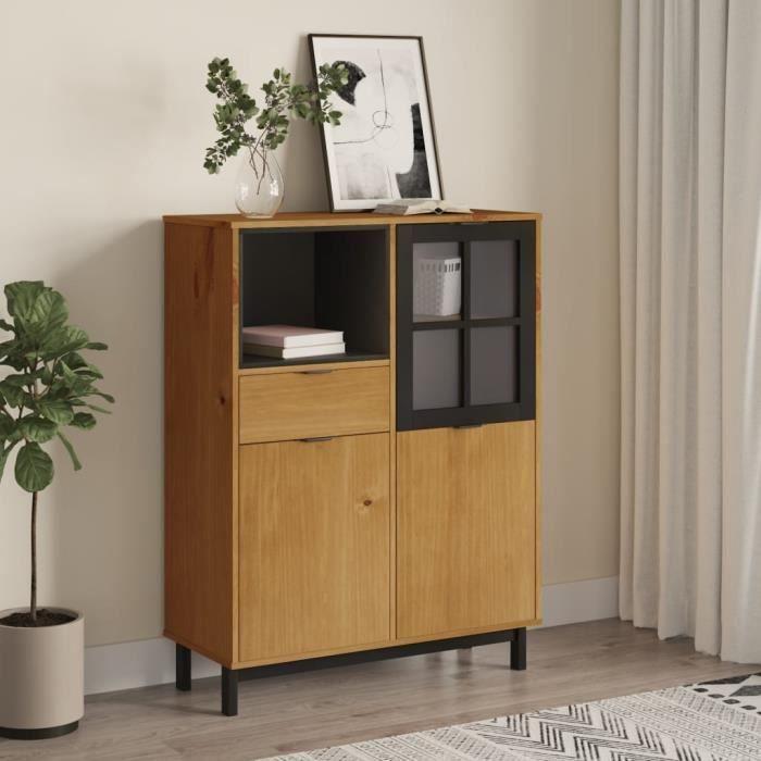 VidaXL Buffet haut FLAM 92x40x122,5 cm bois massif de pin 357829