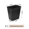 Thickened Square Plastic Wastebasket for Hotel Rooms, Bathrooms, and Restaurants