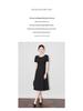 Elegant Beaded Checkered Waist-Hugging Dress for Women