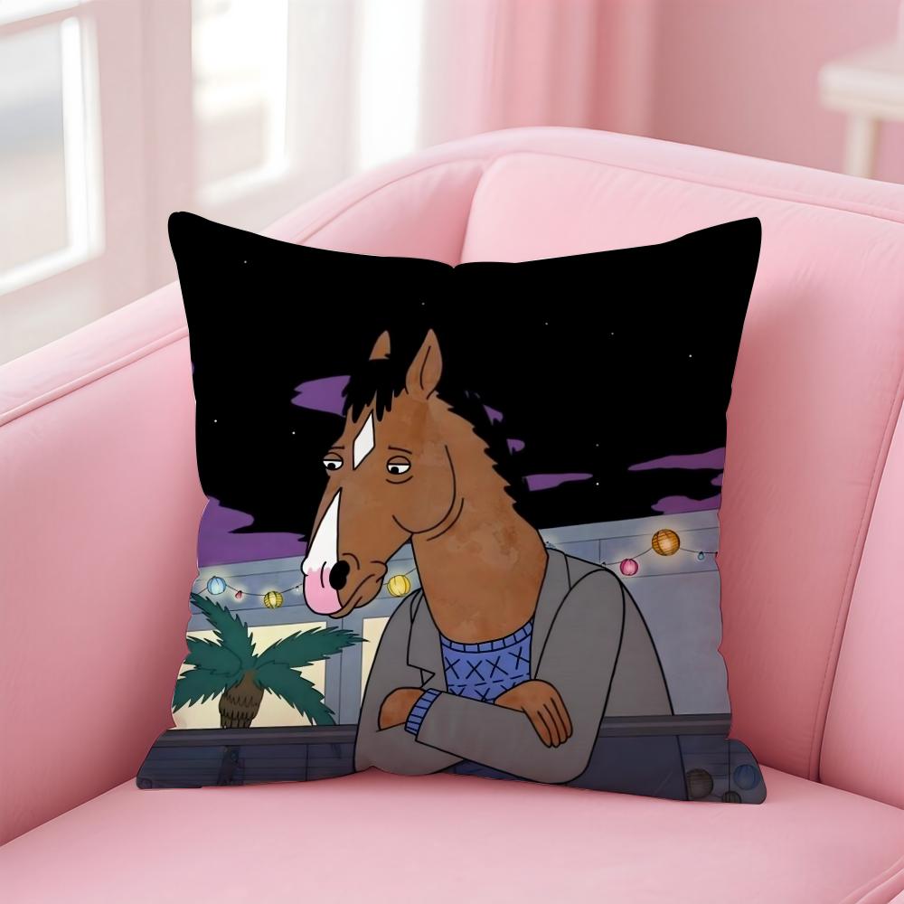 B-Bojack Horseman Cushion Cover Comfortable Reversible Pillow Cover Ideal For Car Sofa Bedroom & Beyond