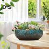 Ceramiczna miska Lotus dla roślin wodnych, szczelna hydroponiczna doniczka na kwiaty, ceramiczna miska wysokotemperaturowa dla sukulentów, akwarium