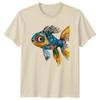 Colorful Artistic Fish TShirt Aquatic Wildlife Birthday Gift For Him And Her