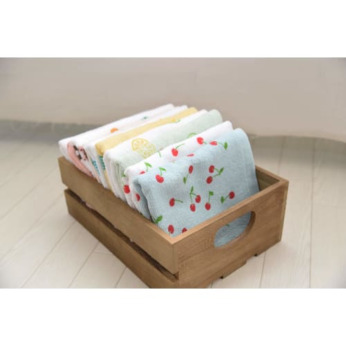 Kosugizen Face Towels, Greedy Print Towels, Sweets, 5 Patterns, 2 Colors, 1 Sheet per Towel, 34 x 80 cm, Thin, Quick-Drying, Great Value, 10-Pack (SV-