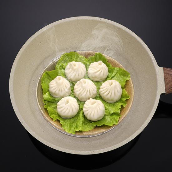 Stainless Steel Steaming Rack Multifunctional Cooling Rack Round Four-Legged Steaming Rack for Kitchen Cooking