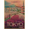 Retro Japan Reiseplakat: Sushi-Restaurant und Izakaya-Szenerie