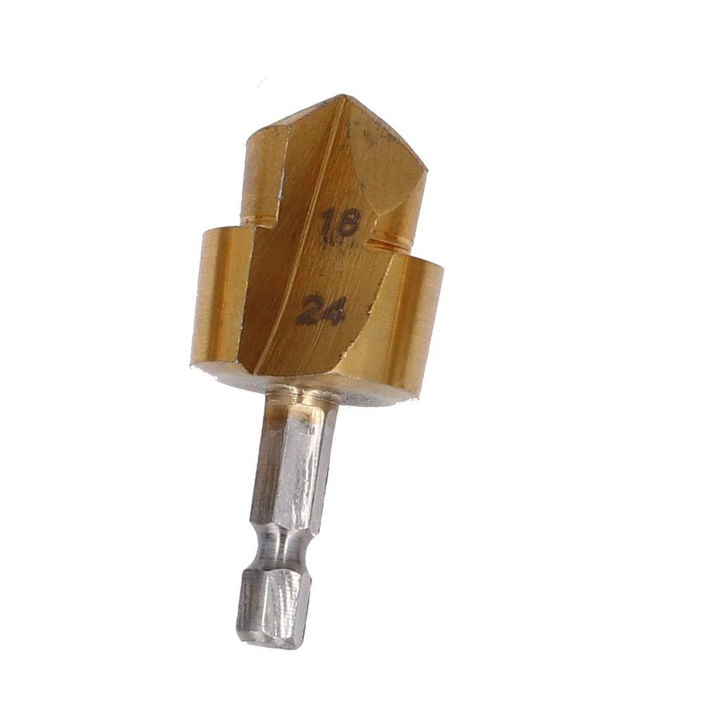 3pcs Hexagon Shank Water Pipe Expansion Drill 1/4 Inch Hex Shank Stepped Drill Bit  PPR Water Pipe