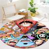 One Piece Round Area Rug Carpet Rug For Living Room Bedroom Sofa Playroom Decor Nonslip Floor Mat