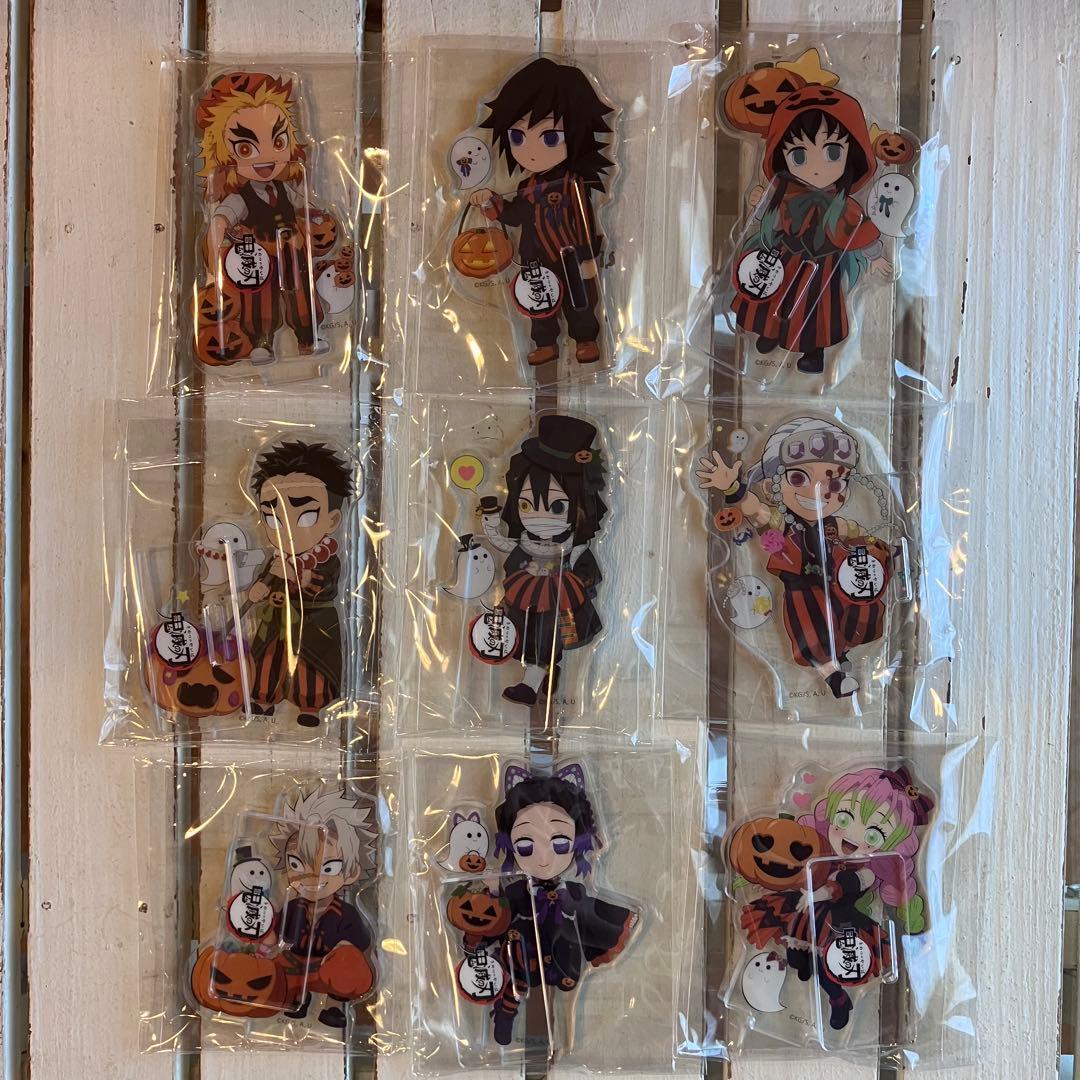 Used Demon Slayer: Kimetsu no Yaiba Halloween 2021 Acrylic Stand Set of 9 Types