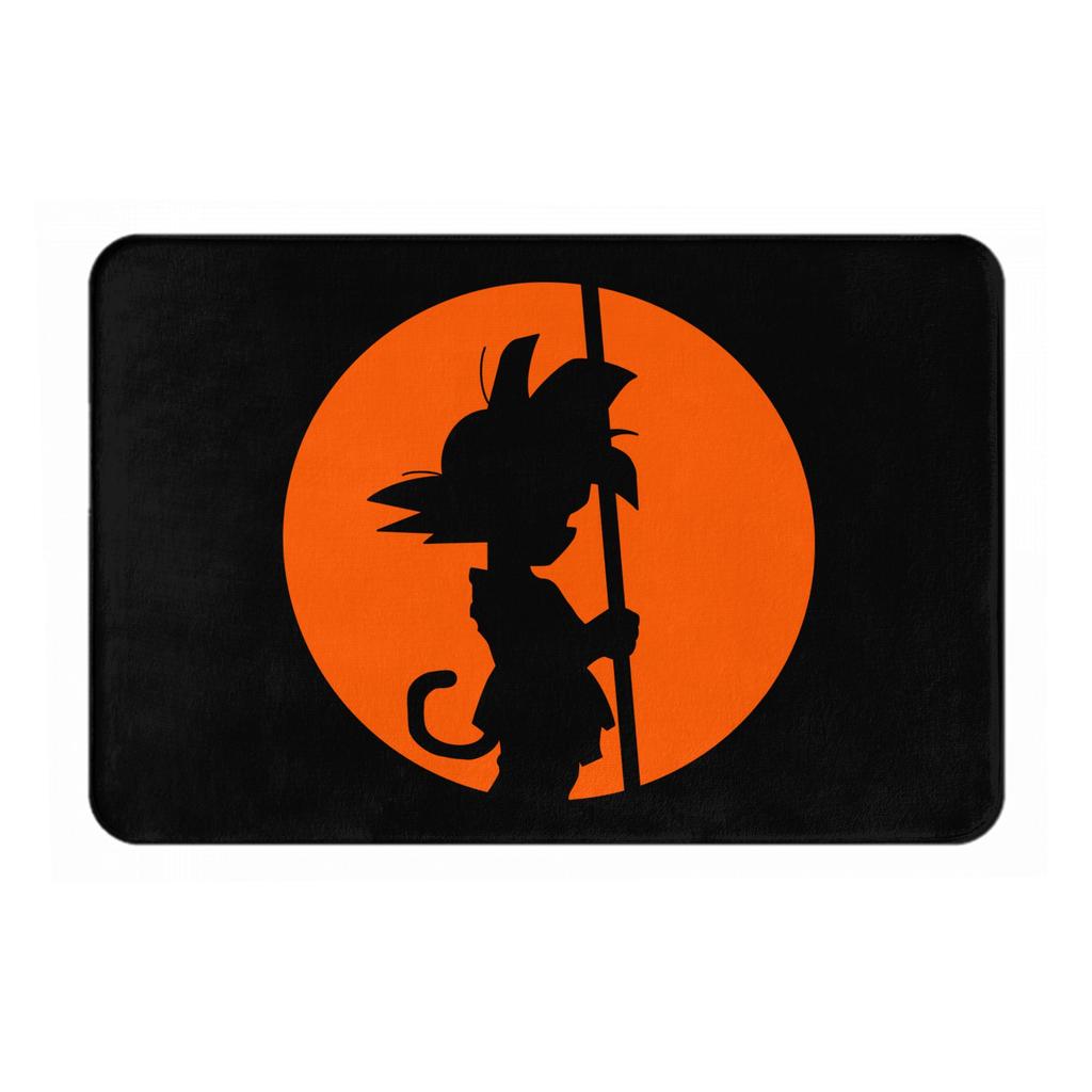 Cartoon Anime Gokus Logo Doormat Non-Slip Bathroom Kitchen Mat Bedroom Balcony Floor Door Entrance Carpet Rug