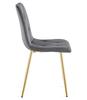 Libra Chair - Dark Gray Velvet / Gold Legs X 4