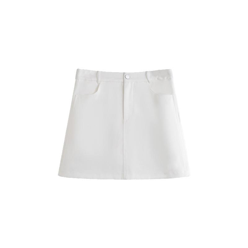 Women's Loose High-waisted A-line Body-hugging Skirt Versatile and Slimming Skirt