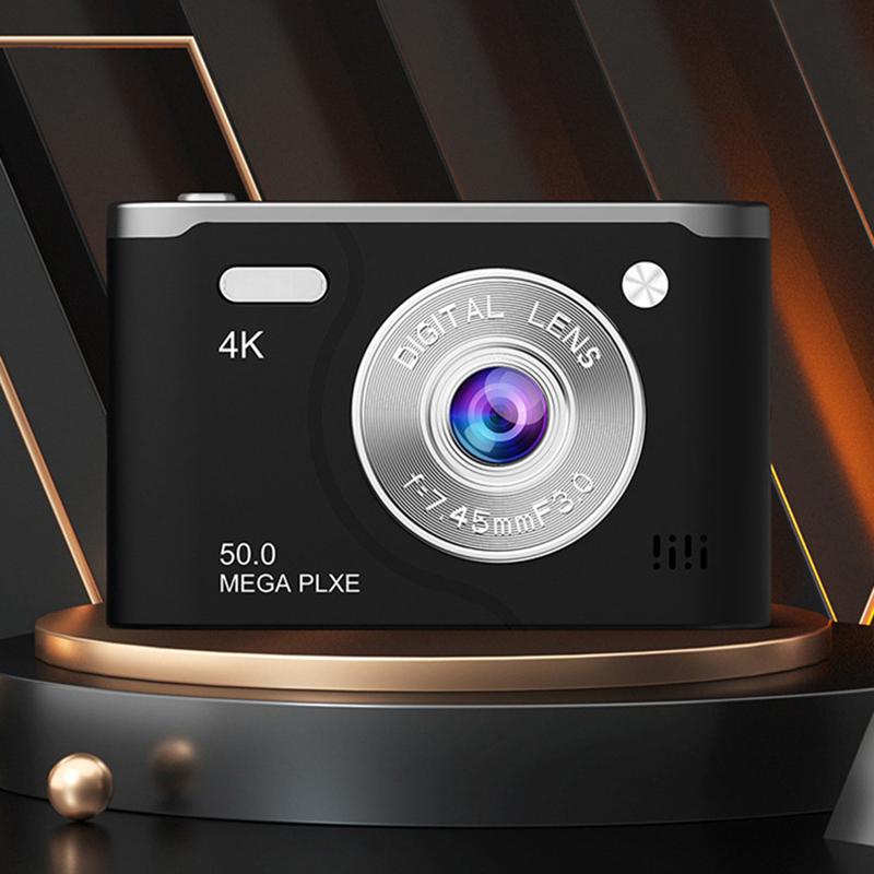 Retro Ccd Digitalkamera 4K Dual-Objektiv Videokamera 8x Zoom 2,4 Zoll Bildschirm 6400W Pixel Lange Akkulaufzeit Für Reisen Und Studenten