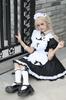Maid 4 Colors and Halloween Short Adult Necklace and Socks [RPFLQ] Costume, Cosplay, Available Black, Red, Blue, Pink, Costume, Women's Apron,