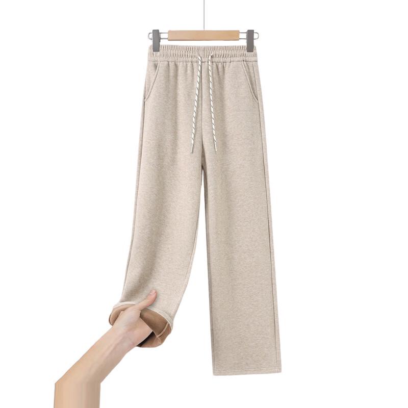 Langsha Women's Plush Straight-Leg Pants