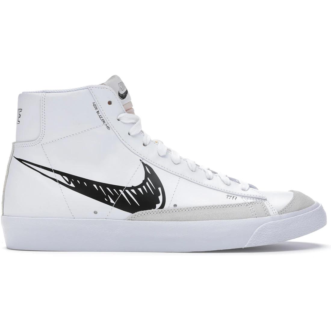 

Sneaker Nike Blazer Mid 77 Sketch White Black(CW7580-101) 42.5