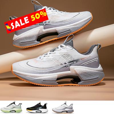 Professional Running Shoes Men's Shoes 2025 New Youth Summer Fly Woven Breathable Mesh Sports Shoes Shock-Absorbing Physical Tra