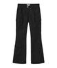 DEINET Cotton Semi Bootcut Pants In Black