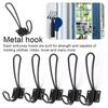Black Vintage Door Hanging Decor Wall Mount Clothes Hanger Organizer Key Holder Coat Hooks