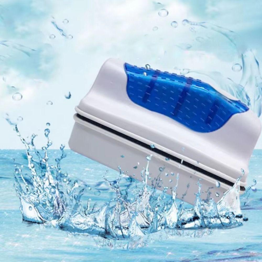 Doppelseitiger Aquarium-Algenkratzer Ergonomischer Griff Aquarienreiniger Fischtank Wischbürste Glas