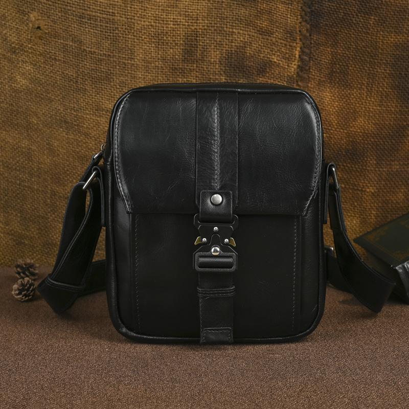 2025 Men Vintage Shoulder Crossbody Bags Large Capacity Cowide Leather Shoulder Bags For Travel Handbags