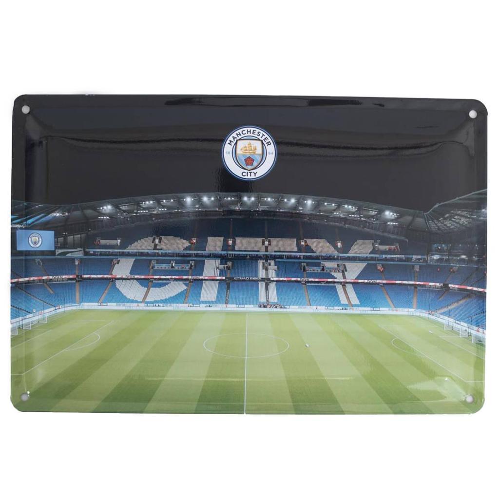 Manchester City FC Metal Stadium Sign (Pack of 2)
