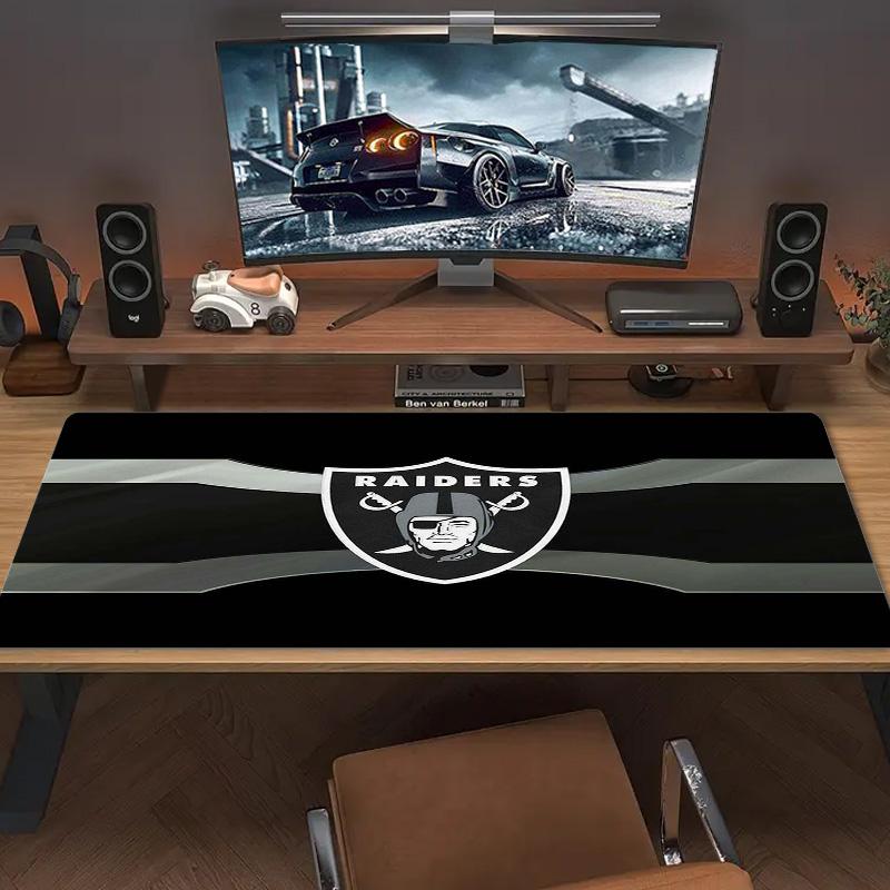 Las Vegas Raiders Logo Color Mouse Pad Large Gaming Table Cushion Non-slip Laptop Tablet Big Mousepad XXL Mat Mini PC Playmat With Lock edge