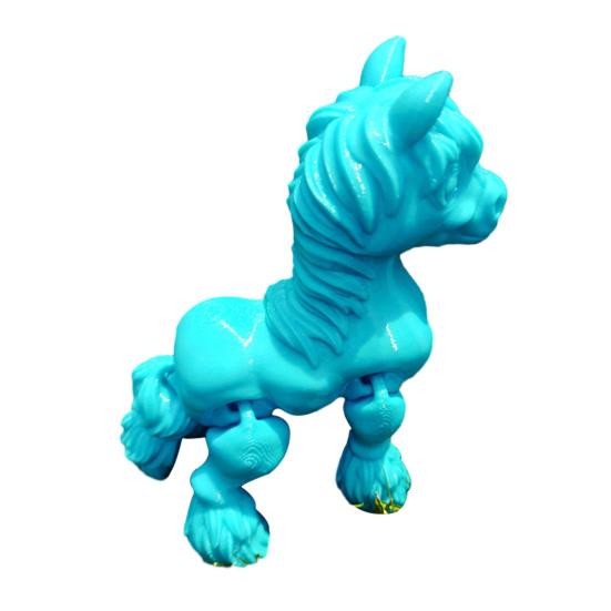 3D Printed Horse Figurine Movable Joints Pony Statue Stress Relief Fidget Toy Educational Animal Model Desktop Decoration Ornament