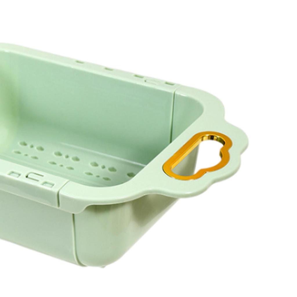 Adjustable Kitchen Sink Colander with Easy-Grip Handle
