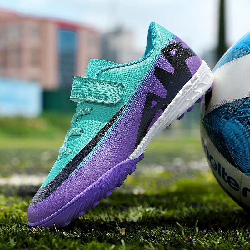 Neue Kinder Fußballschuhe TF Sneaker Fußballschuhe Spiel Bequem Rutschfest Jungen Professionell Ultraleicht Sportschuhe Unisex