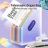 1pc Vertical Portable Folder, Expandable Organ Bag, Multi-layer Student Specific Paper Organizer, Office Files Available