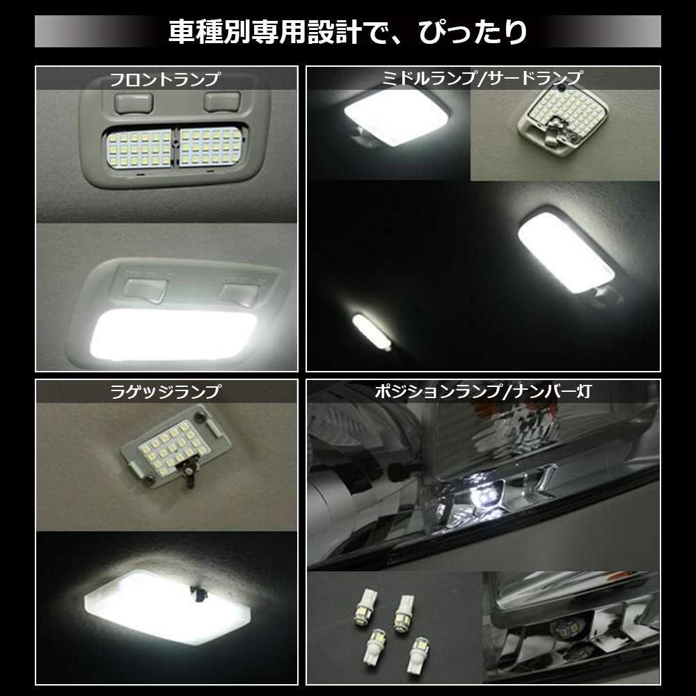 OPPLIGHT NV350 Caravan LED Room Lamp Custom Parts for NV350 White 6000K Bright Interior OEM Easy No Modification NV350 CARAVAN E26 Series LED Room