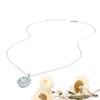2026, 925 sterling silver pendant necklace natural Brazil Sky Blue Topaz Flower design fine jewelry for women's anniversary gift