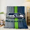 Coperta Portatile/Morbida Seattle Seahawks Logo Coperta da Letto Adatta per Viaggi Campeggio Soggiorni Uffici Divani Regali per Fan