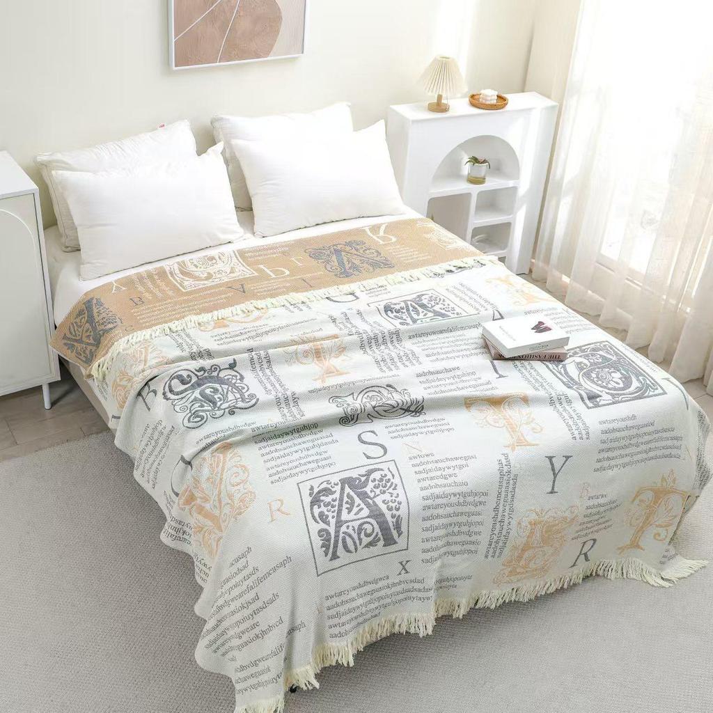 New Muslin Blanket Bed Sofa Travel Breathable Chic Mandala Big Soft Blanket