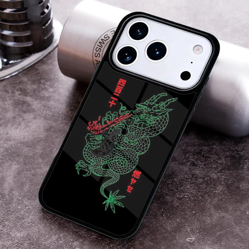 Ancient Japanese Dragon Phone Case For iPhone 17 16 15 14 13 12 11 Pro Max Plus 17Air Soft Silicone Cover