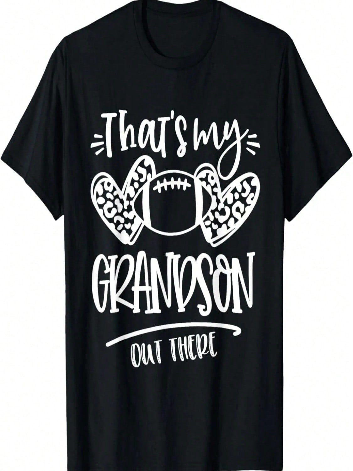 That s My Grandson Out There Number Football Mom & Dad T-Shirt S разноцветный
