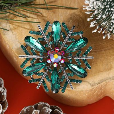 Spilla Raffinata Fiocco di Neve in Lega Pregiata Incastonata di Diamanti Spilla Spilla Spilla Moda Versatile Accessori Abbigliamento