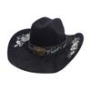 Bull Head Accessories Top Hat Men'S And Women'S Big Edge Jazz Hat European And American Travel Riding Hat Western Cowboy Hat
