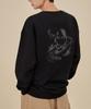 ASTRAL PROJECTION Ancient Monk Loose Fit Sweatshirt_Black