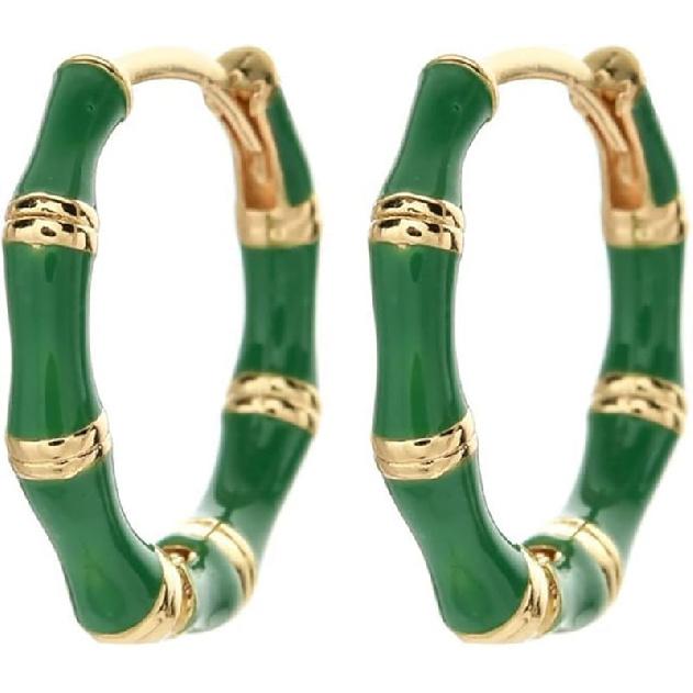 Bamboo Earrings Love Earrings Bamboo Earrings for Women 90s Gold Hoop Earrings Chunky Gold Hoop Earrings Big Hoop Earrings for Women Earrings Cute