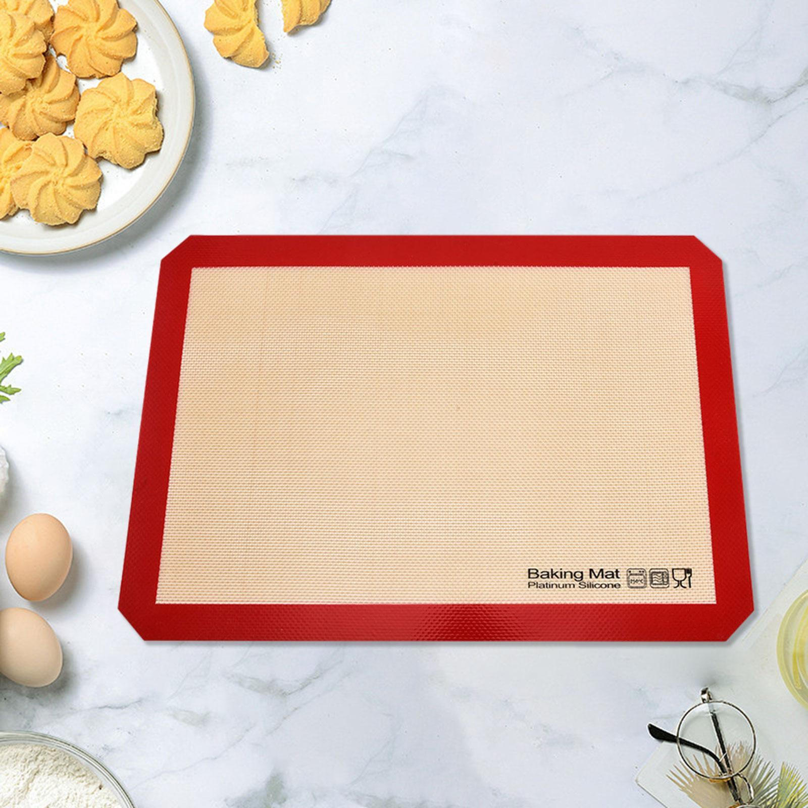 

Антипригарный силиконовый коврик для выпечки, пищевой поднос для профессиональной выпечки хлеба и макарон 42x29.5cm