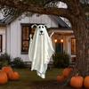 Halloween Ghost Outdoor Decoration Hanging for Decoration Cute Flying Satin White Reusable Party