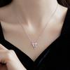 S925 Sterling Silver Zirconia Diamond Necklace for Women - Light Luxury Korean Style Clavicle Chain, Cute & High-End Fashion Accessory