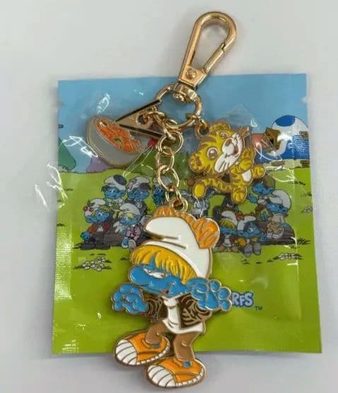 [USED] SEVENTEEN SMURFS Hoshi Isaac Toast Key Ring