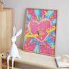 Diamond Painting Kit Full Diamond Round Mosaic Colorful Heart Moon Stars Rocket Dinosaur Fantasy Home Decor Gift