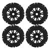 4Pcs RC Truck Wheels 17mm Hex Off Road Rubber Tires Universal for 1 8 Remote Control Car
