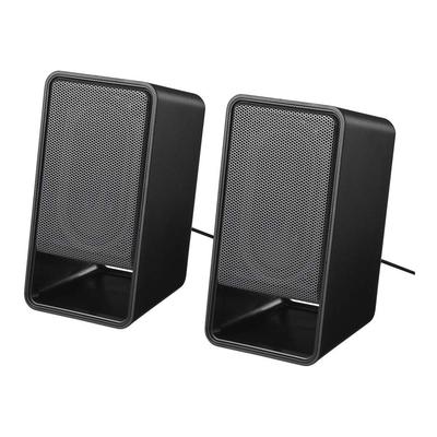 Buffalo BSSP305UBK PC USB Headphone Output Black Speakers, Powered, Compatible,